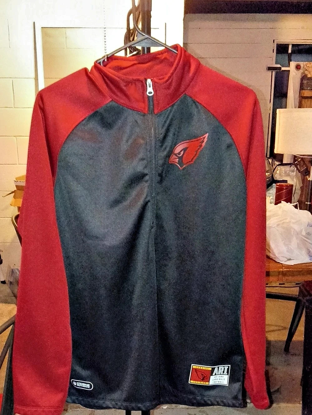 NFL Team Apparel Arizona Cardinals NFL Team Apparel jacket Men's Red & Black